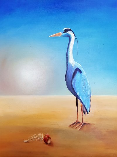 Heron by Renate Dohr