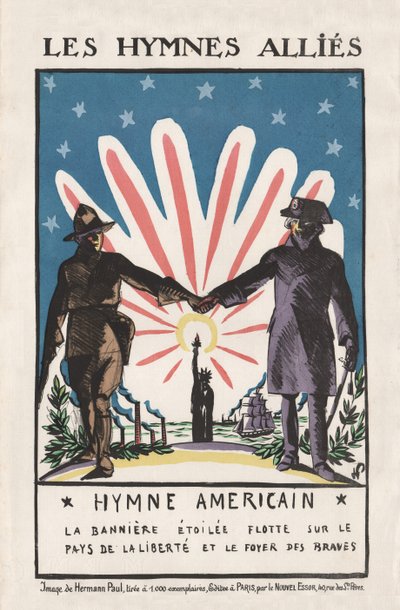 Les Hymnes Allies, 1917 by Rene George Hermann Paul