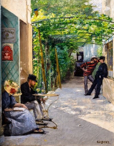 The Hotel-Restaurant Fournaise by Rene Joseph Gilbert