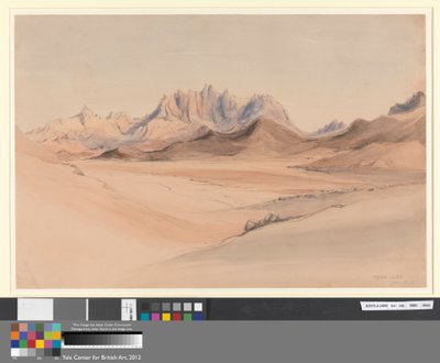 Djebel Serbal, Sinai by Rev. Edward Thomas Daniell
