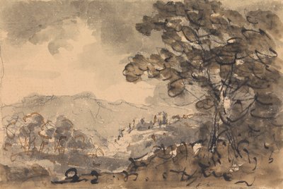 Landscape with Castle in the Distance by Rev. William Gilpin