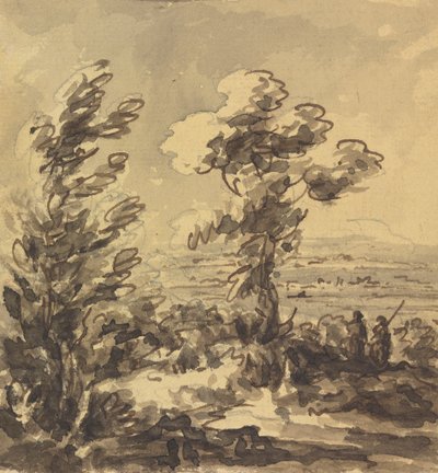 Landscape with Trees in Foreground by Rev. William Gilpin