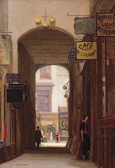 Rupert Court, Wardour Street by Rex Vicat Cole