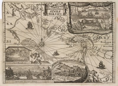 Hydrographic Map of the Persian Gulf by John Pardon