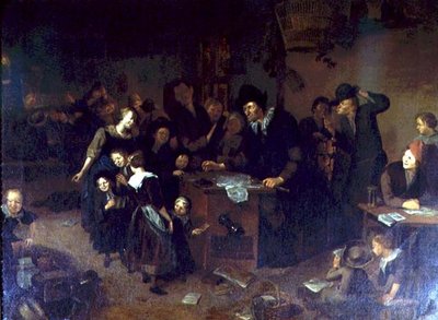 Interior of a School by Richard Brakenburg