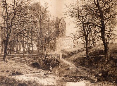 Mains Castle by Richard Davidson Winter