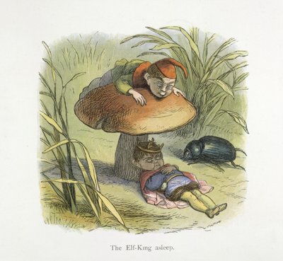 The Elf-King asleep by Richard Doyle
