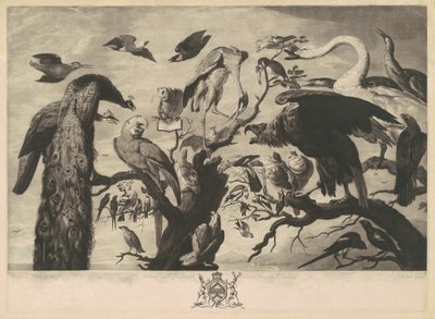 A Concert of Birds by Richard Earlom, after Mario Nuzzi