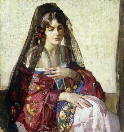 Black Mantilla by Richard Emil Miller