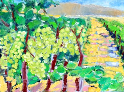 Chardonnay Grapes, Napa, 2019 by Richard Fox