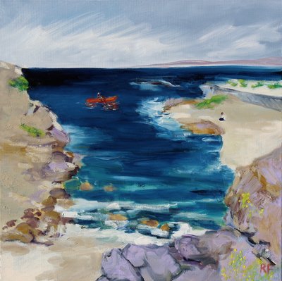 Kayaker, Monterey Bay, 2019 by Richard Fox