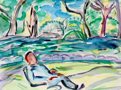 Relaxing by the River by Richard Fox