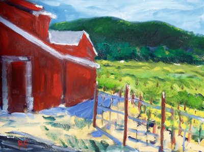 The Red Barn, Napa by Richard Fox