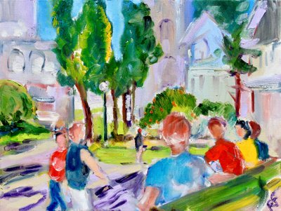 Washington Square Park, San Francisco, 2018 by Richard Fox
