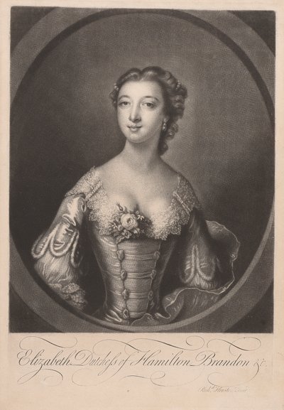 Elizabeth, Duchess of Hamilton Brandon by Richard Houston