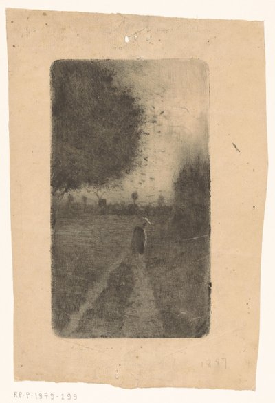 Woman on a Country Road by Richard Nicolaüs Roland Holst