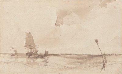 A Seascape by Richard Parkes Bonington