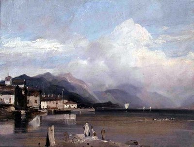 A Distant View of Mt. Fascia by Richard Parkes Bonington