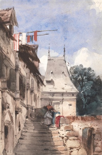 Abbey St-Amand, Rouen by Richard Parkes Bonington