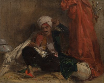 Seated Turk by Richard Parkes Bonington