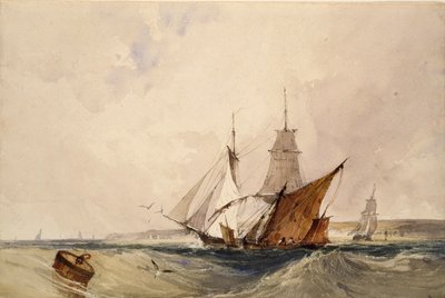 Shipping off the Kent Coast by Richard Parkes Bonington