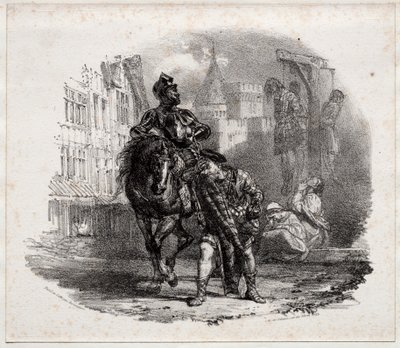 The Escape from Argyle Castle by Richard Parkes Bonington