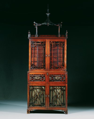 George II secretaire-cabinet by Richard Wright