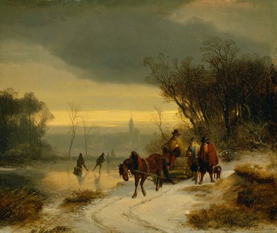 Winter landscape by Richard Zimmerman