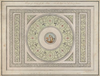 Headfort House, Ireland: Saloon Ceiling by Robert Adam