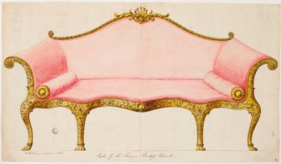 Sofa for Sir Lawrence Dundas by Robert Adam