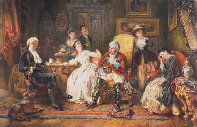 Baron Munchhausen Relating His Adventures by Robert Alexander Hillingford