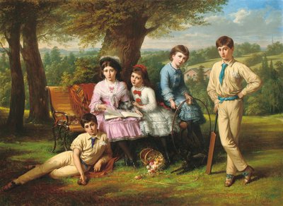 The Johnston Children by Robert Antoine Muller