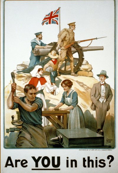 British, World War I Poster by Robert Baden Powell