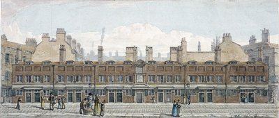 Monkwell Street, London, 1818 by Robert Blemmell Schnebbelie