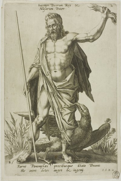 Jupiter, plate 2 from Parnassus Biceps by Robert Boissard