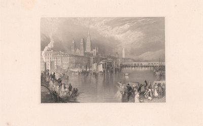 Rouen, looking up the river by Robert Brandard