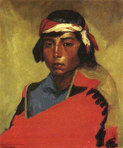 Boy from the Tesuque Pueblo, 1916 by Robert Cozad Henri