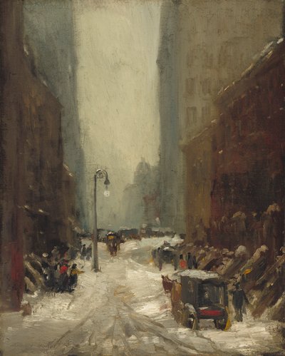 Snow in New York by Robert Cozad Henri