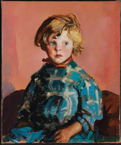The Blue Plaid Dress by Robert Cozad Henri