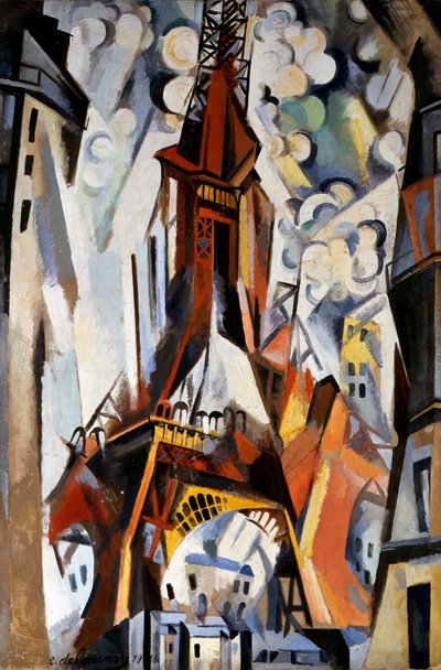 The Eiffel Tower, 1910-1911 by Robert Delaunay