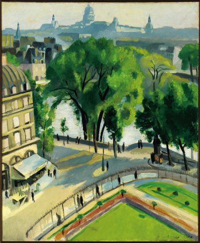 View of the Quai du Louvre by Robert Delaunay