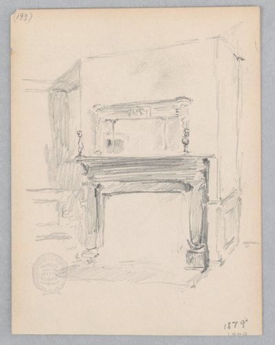 Fireplace by Robert Frederick Blum