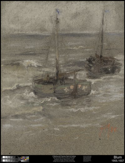 Fishing Boats at Anchor, 1884 by Robert Frederick Blum