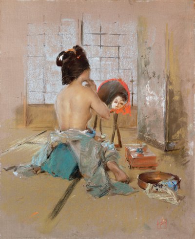 Geisha at her Toilet by Robert Frederick Blum