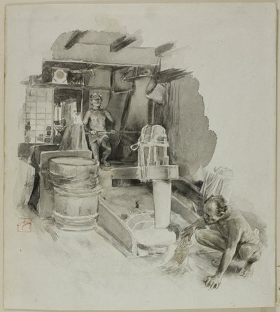 Pestling the Paddy by Robert Frederick Blum