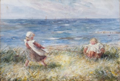 Playing by the Shore by Robert Gemmell Hutchison
