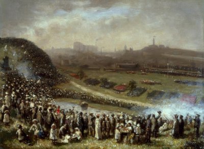 At the Races, Glasgow / Painting by Robert Gemmell Hutchison