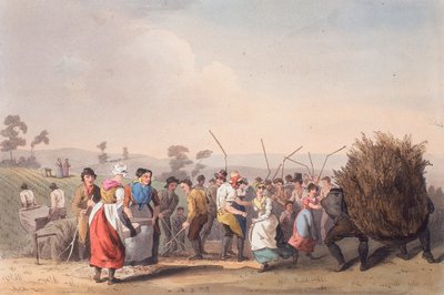 Rape Threshing, November 1, 1813 by Robert Havell