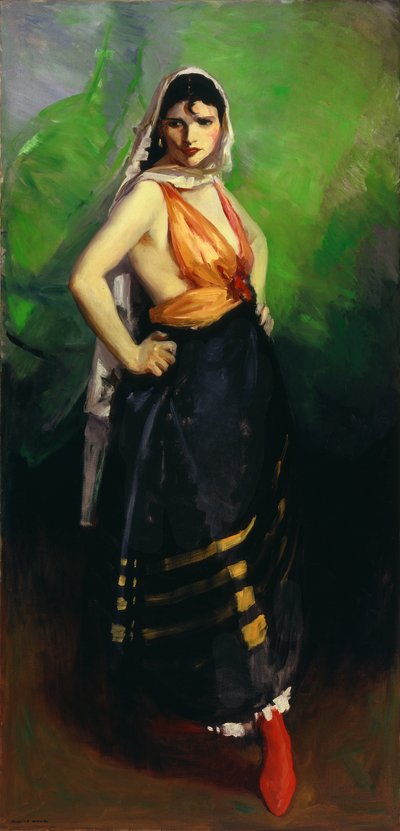 Betalo Rubino, Dramatic Dancer by Robert Henri