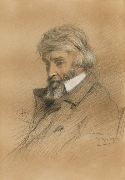 Portrait of Thomas Carlyle (1795-1881) (1875) by Robert Herdman
